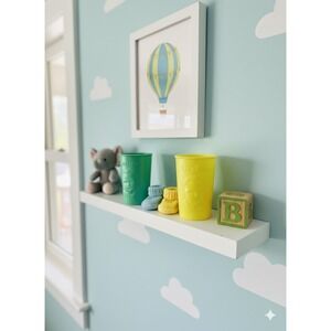 2 Gerber Baby Food Raised Face Soft Plastic Cups 4 Oz Yellow & Green Decor Only